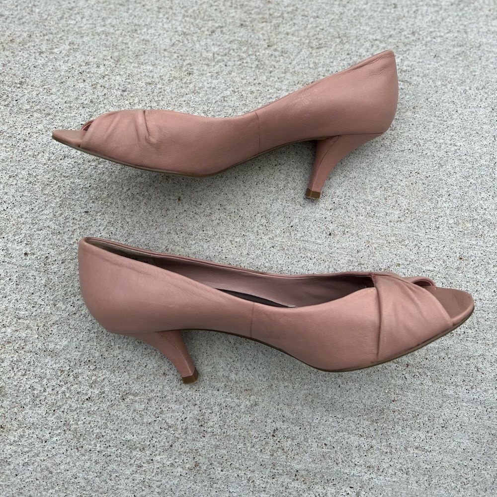 Nine West pink leather heels size‎ 5.5 - Picture 2 of 5